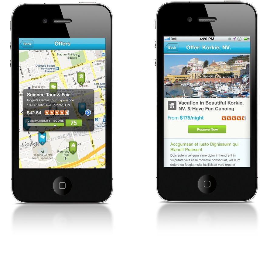 TripCierge iPhone App UX Offers
