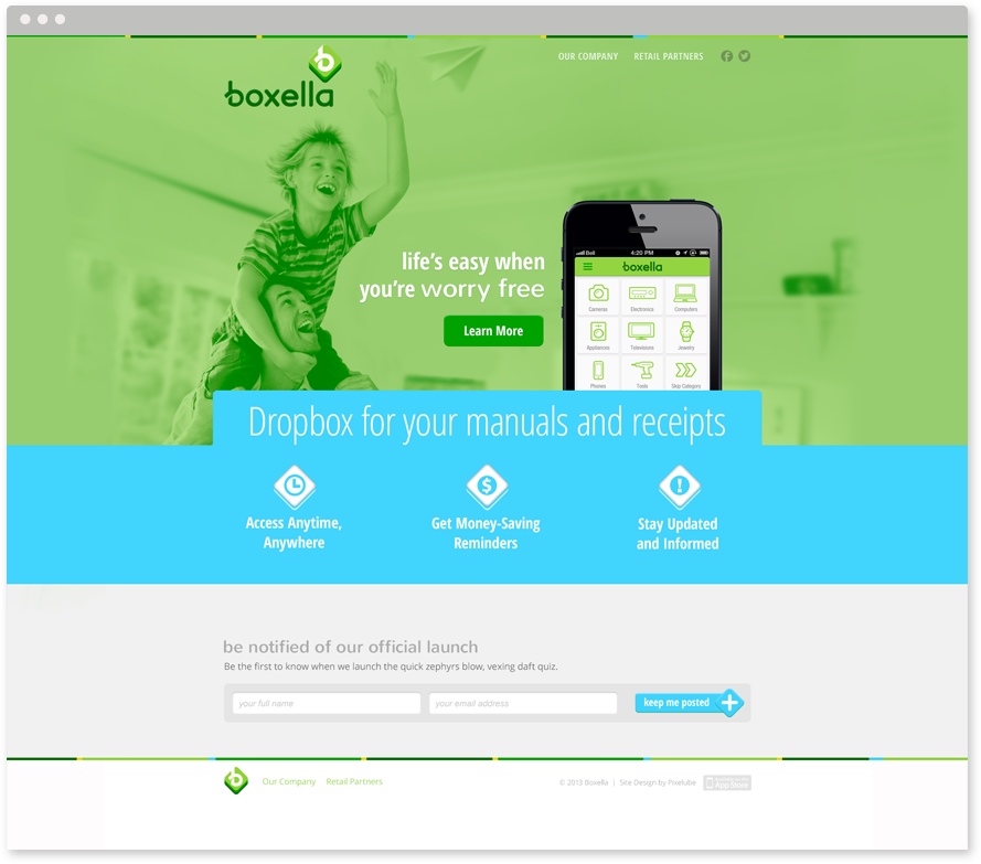 Boxella Website Design