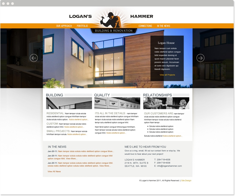 Logans Hammer Website